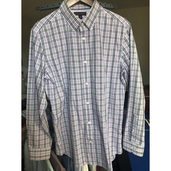 Banana Republic L Non Iron Tailored Slim fit OCBD - Picture 1 of 3